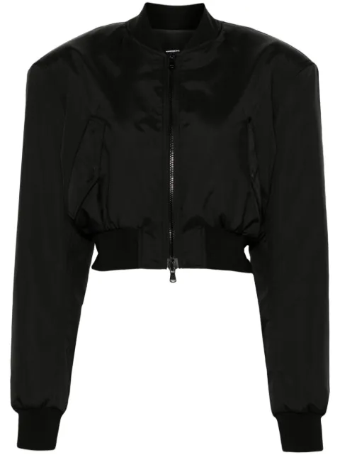 WARDROBE.NYC zip-up cropped bomber jacket