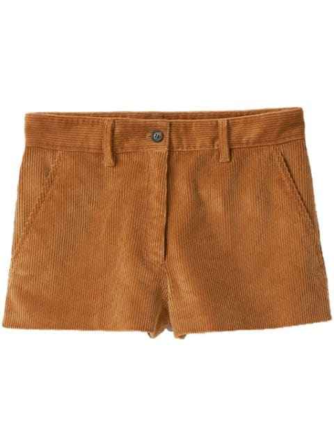 Miu Miu corduroy cotton shorts