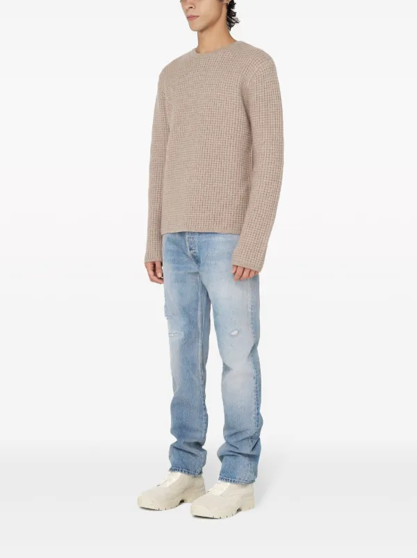 John Elliott ワッフルニット セーター | ニュートラル | FARFETCH JP