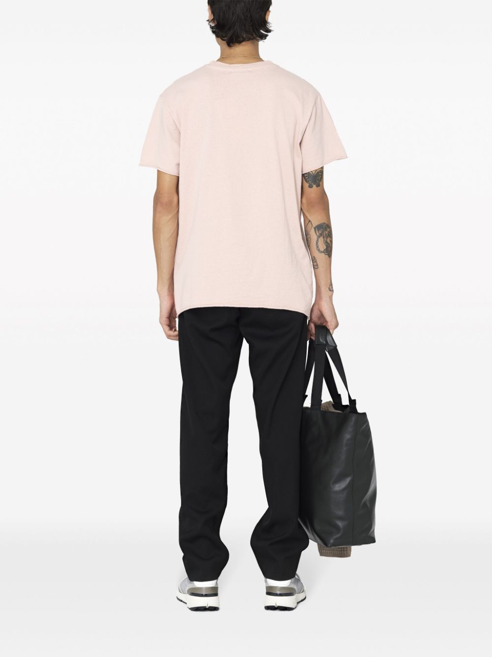Shop John Elliott Vintage Melange Cotton T-shirt In Pink