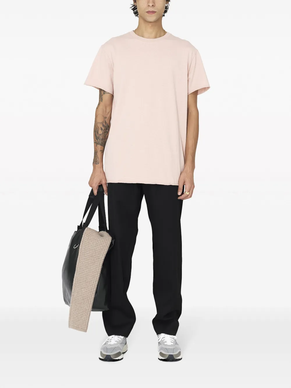 John Elliott Katoenen T-shirt - Roze