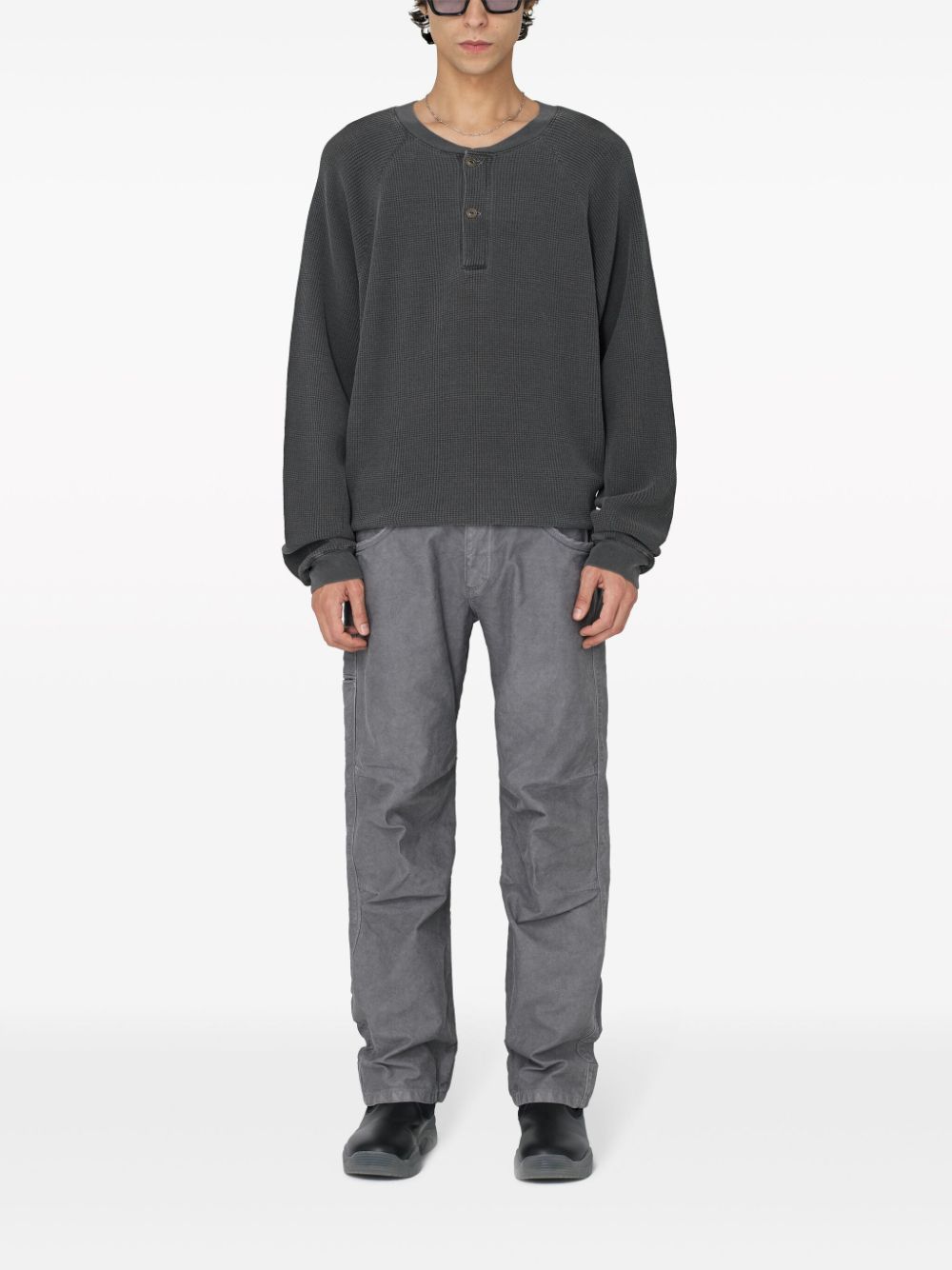 John Elliott Straight broek - Grijs