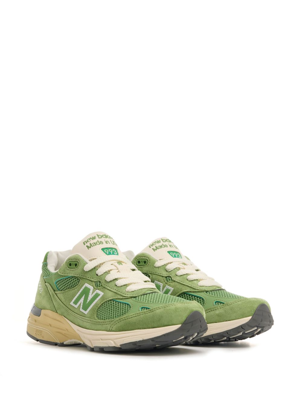 hype New Balance logo patch panelled sneakers 