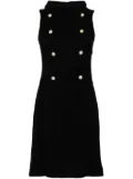 CHANEL Pre-Owned 2000s pearl-embellished tweed minidress - Black