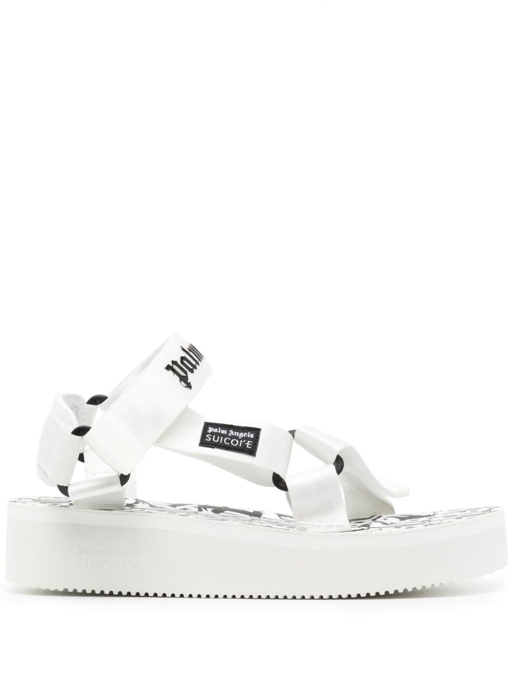 Shop Palm Angels X Suicoke Depa Sandals In White