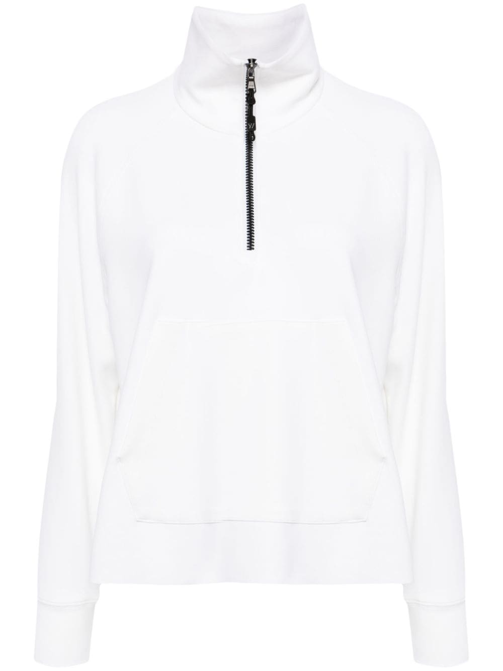 James Perse High-neck Raglan-sleeves Sweatshirt In White