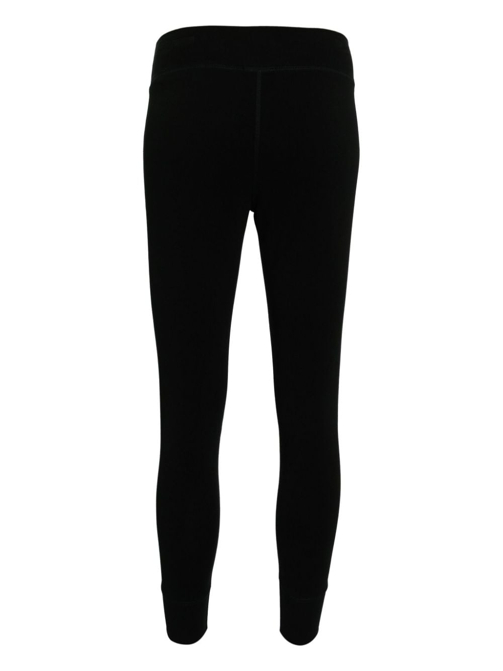 Shop James Perse Seam-detail Mid-rise Leggings In Black