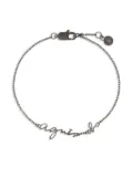 agnès b. logo chain bracelet - Black