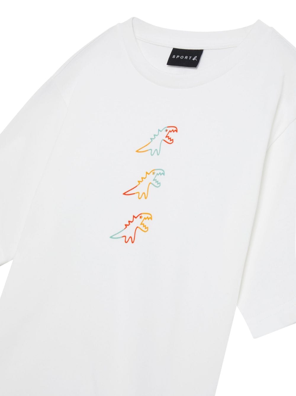 Shop Sport B. By Agnès B. Logo-flocked Cotton T-shirt In White