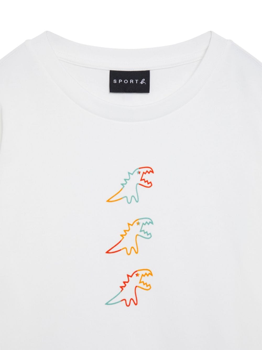 Shop Sport B. By Agnès B. Logo-flocked Cotton T-shirt In White