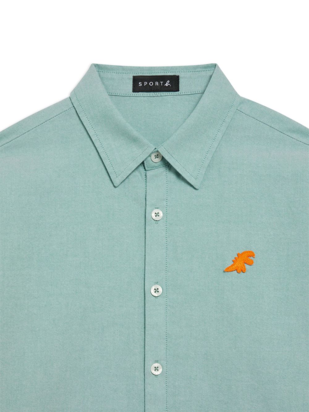 Shop Sport B. By Agnès B. Logo-embroidered Cotton Shirt In Green