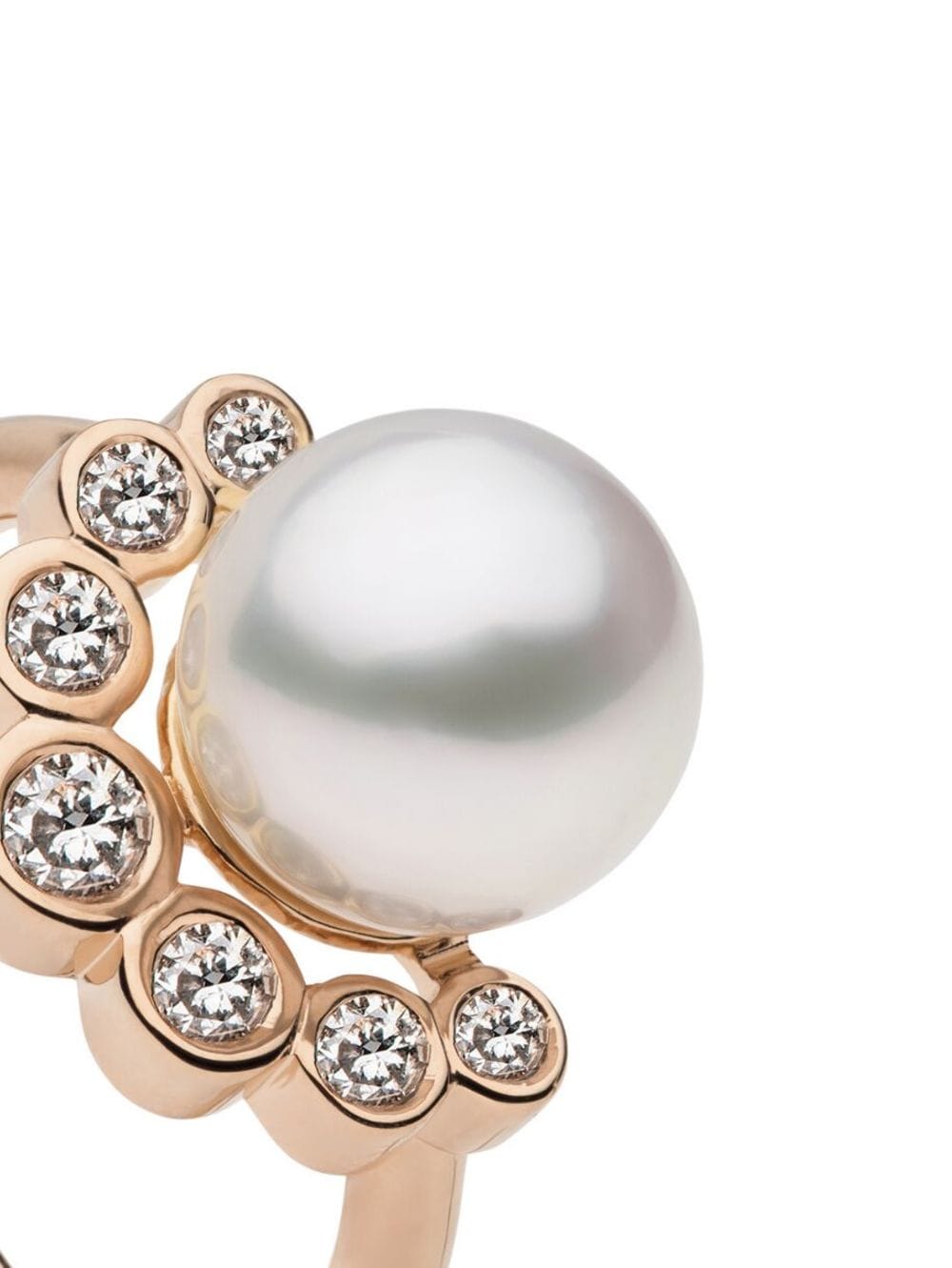 Shop Autore Moda Brea Pearl-embellished Ring In Pink