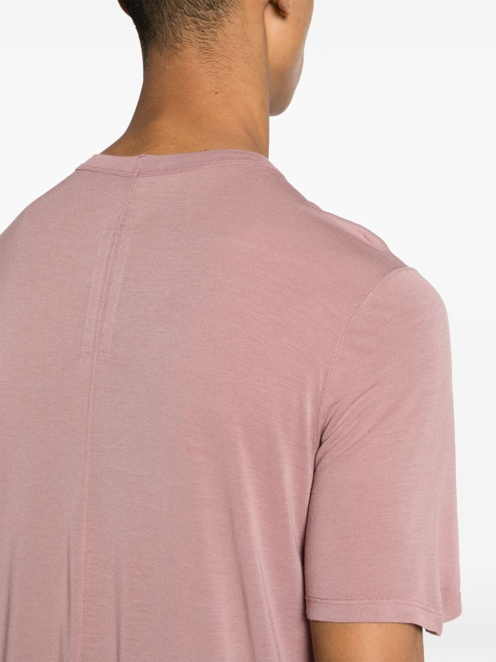 Shop Rick Owens Level Crew-neck T-shirt In Pink