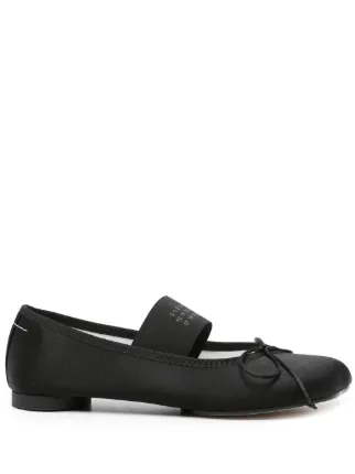 【MM6】フラットシューズ MM6 Maison Margiela Anatomic Numeric フラットシューズ | ブラック