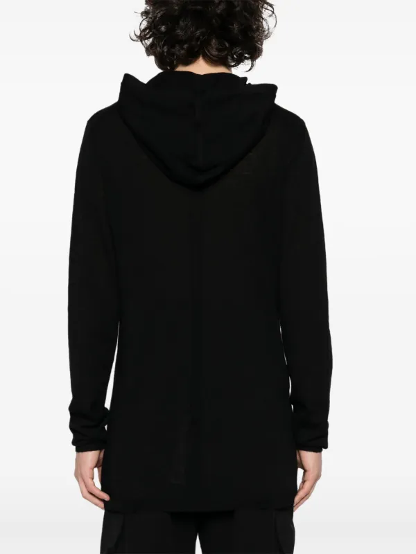 Rick Owens ファインニット パーカー | ブラック | FARFETCH JP