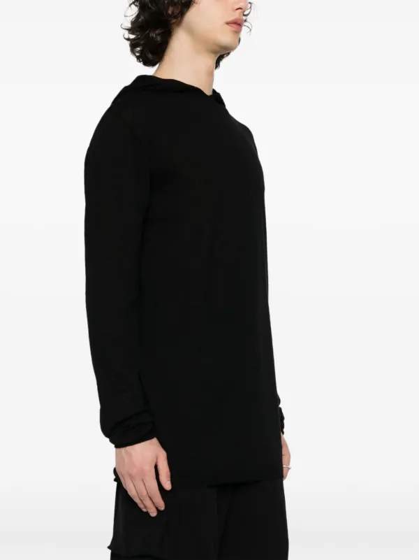 Rick Owens ファインニット パーカー | ブラック | FARFETCH JP