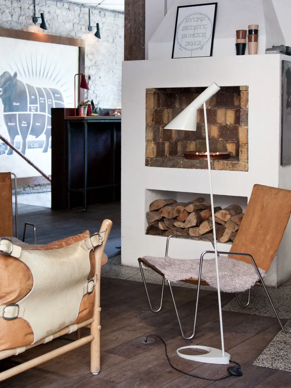 Louis Poulsen Aj Steel Floor Lamp In White