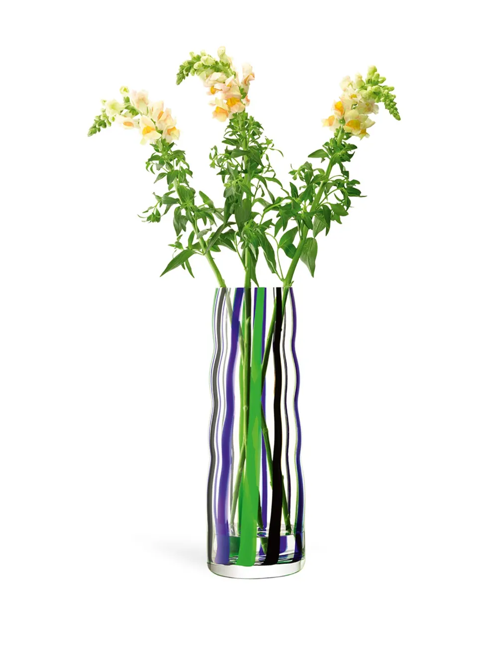 LSA INTERNATIONAL FOLK GLASS VASE (42CM X 15CM)