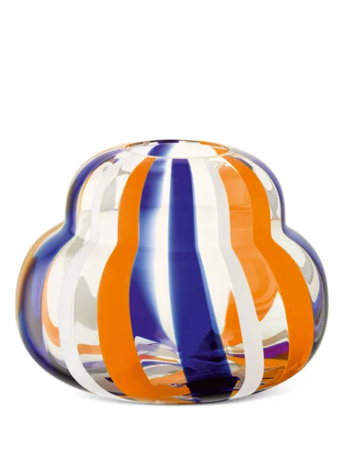 LSA International Folk glass vase (19cm x 25.4cm)