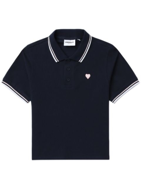 CHOCOOLATE playera tipo polo con logo bordado