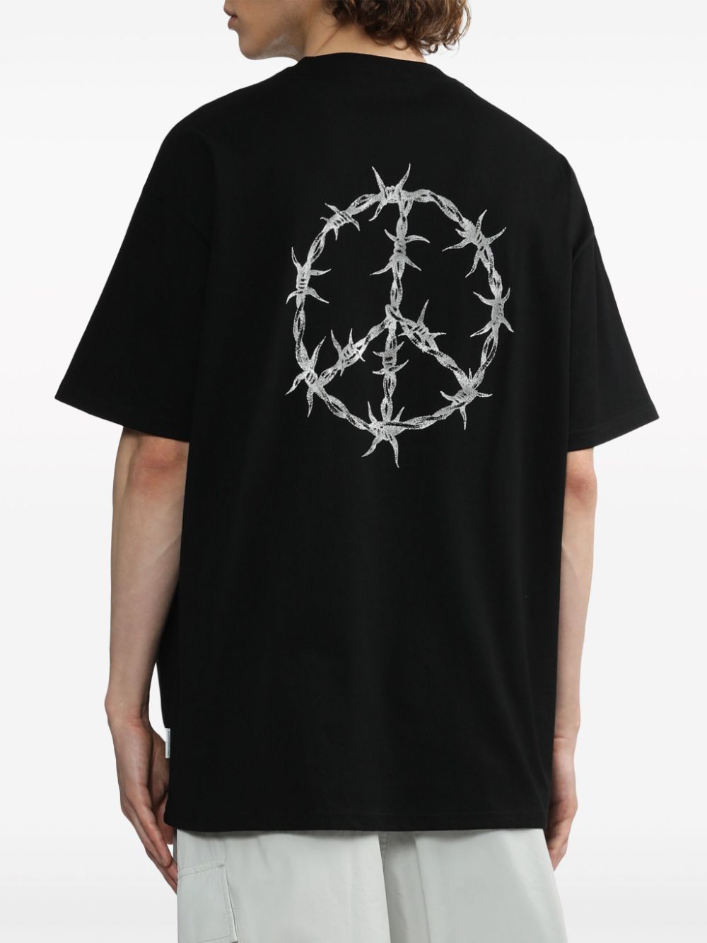 Shop Five Cm Graphic-print Cotton T-shirt In Black