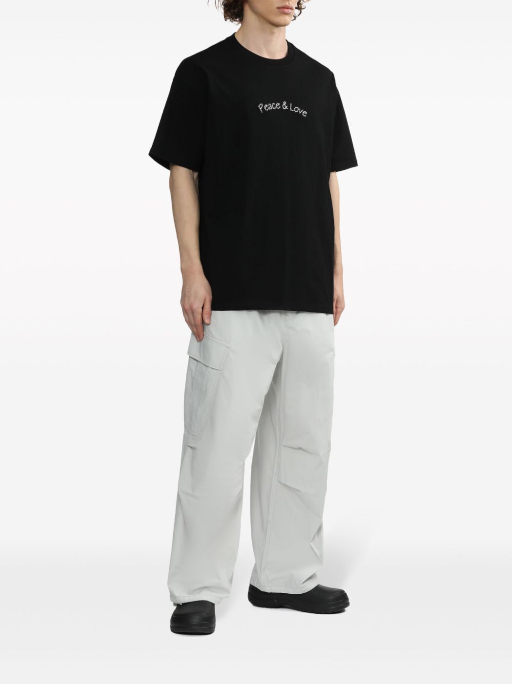 Shop Five Cm Graphic-print Cotton T-shirt In Black