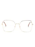 Carolina Herrera HER 206 square-frame glasses - Gold