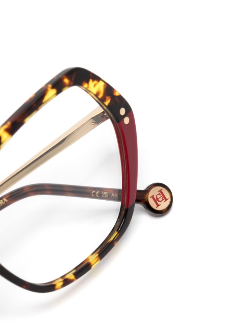 Shop Carolina Herrera Oversize-frame Glasses In Brown