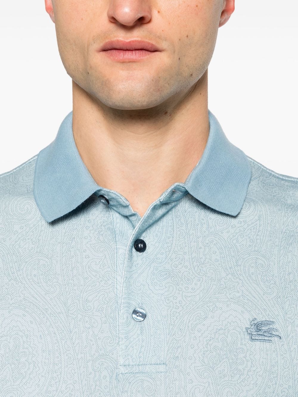 ETRO Overhemd met print Blauw