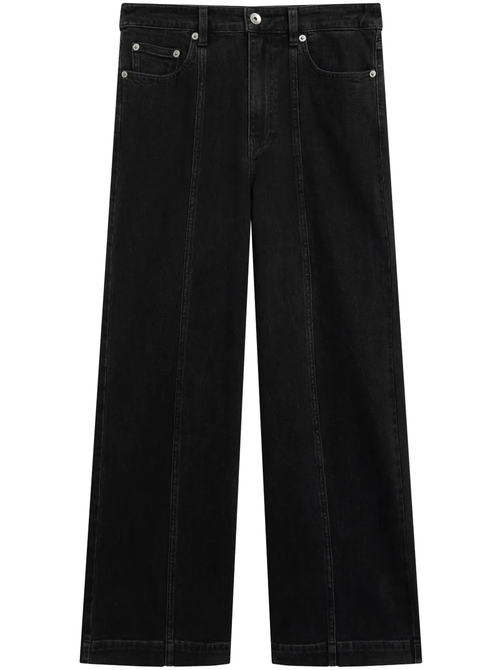 SPORT b. by agnès b. high-rise cropped jeans – Black