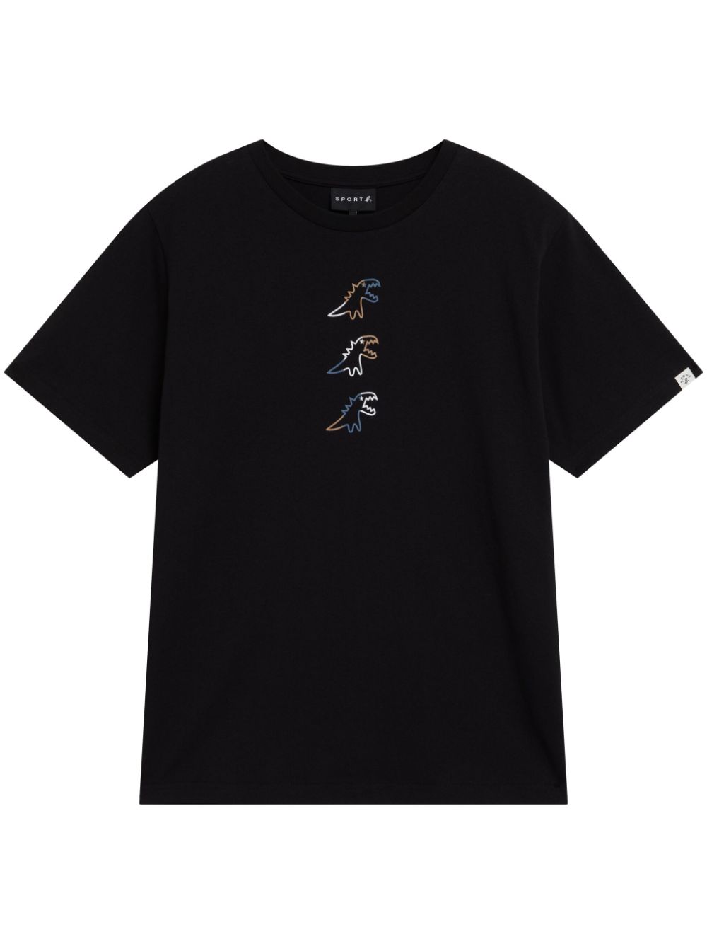 Sport B. By Agnès B. Logo-flocked Cotton T-shirt In Black