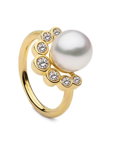 AUTORE MODA Brea pearl-embellished ring