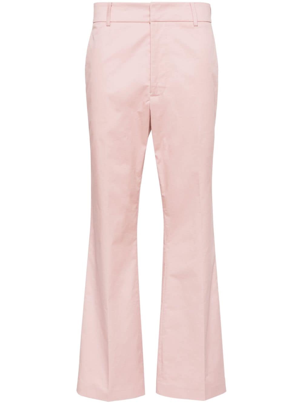 Patrizia Pepe Mid-rise Straight-leg Trousers In Pink