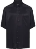 Patrizia Pepe short-sleeve textured shirt - Blue