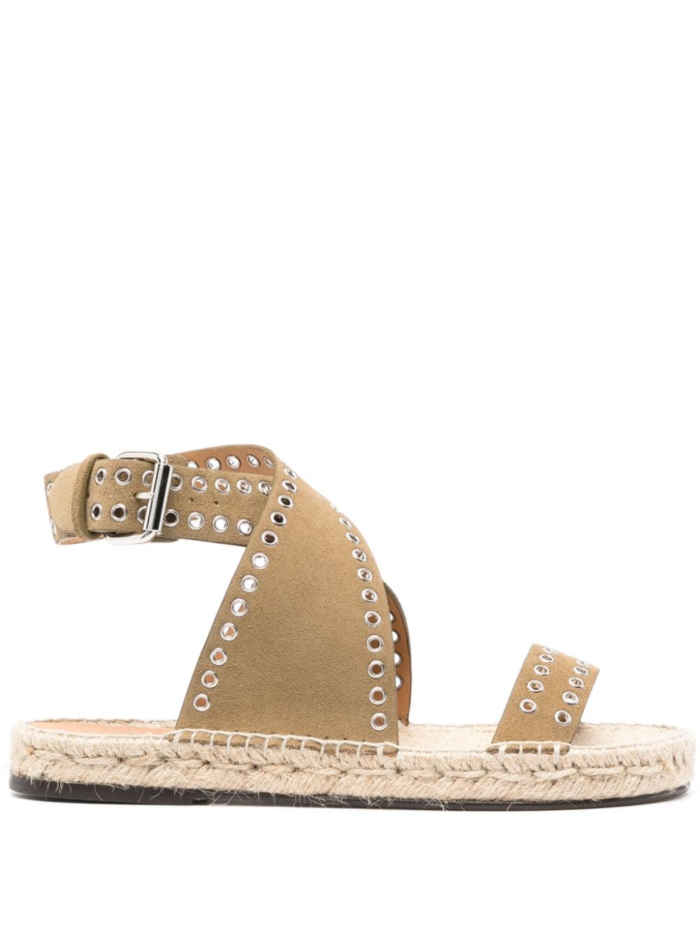 Shop Isabel Marant Illya Suede Espadrilles In Neutrals