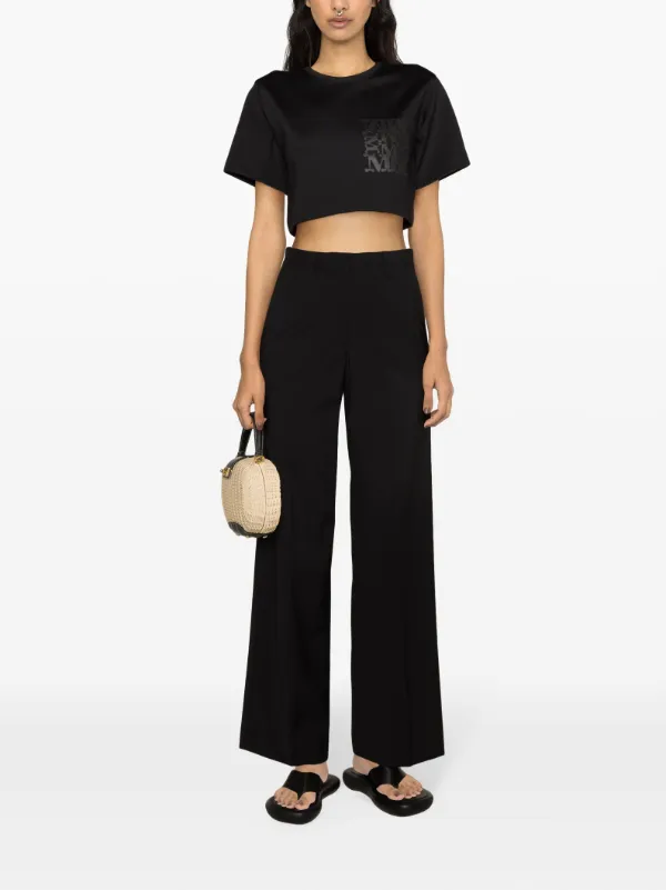 Max Mara クロップド Tシャツ | ブラック | FARFETCH JP