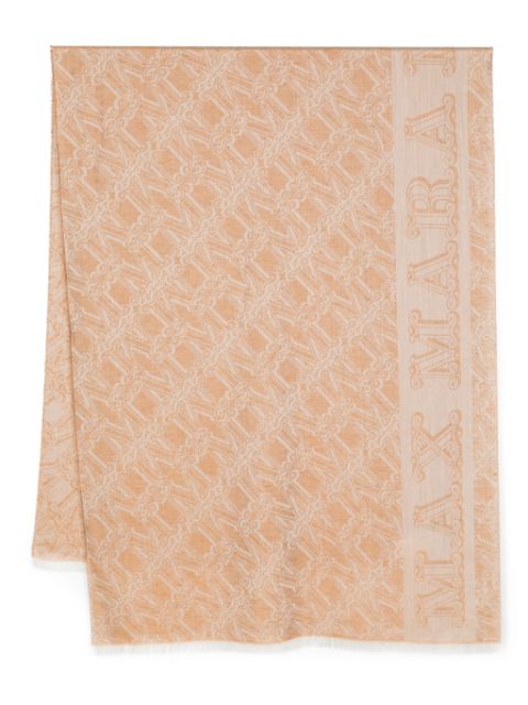 Max Mara Eleonor logo-jacquard scarf Women