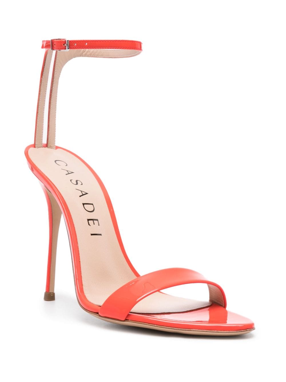 Casadei Scarlet Tiffany 100mm patent sandals - Rood