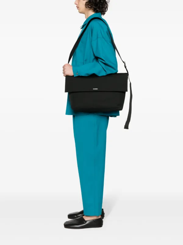 送料関税込み Jil Sander  ウーブンショルダーバッグ Jil Sander ウーブン ショルダーバッグ | ブラック | FARFETCH JP