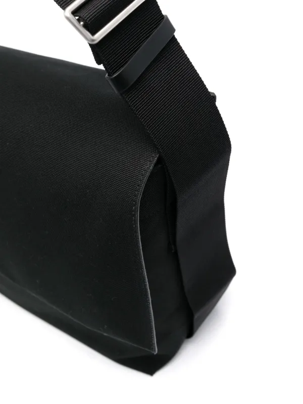 Jil Sander logo-printed Interwoven Shoulder Bag | Black