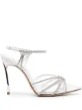 Casadei Blade C+C 100mm rhinestone-embellished pumps - White