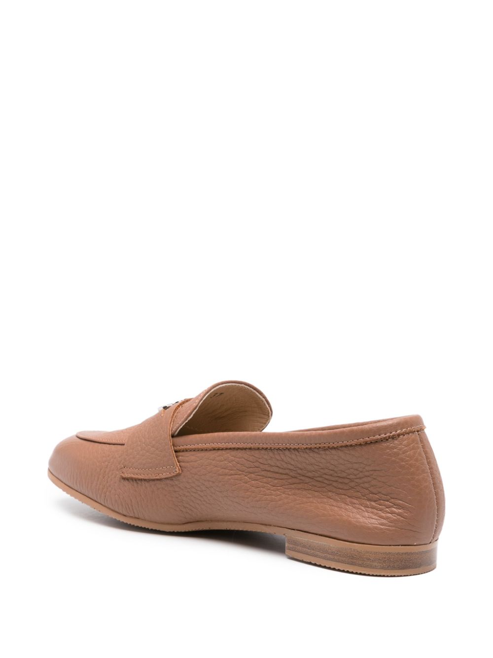 CASADEI ANTILOPE LEATHER LOAFERS 