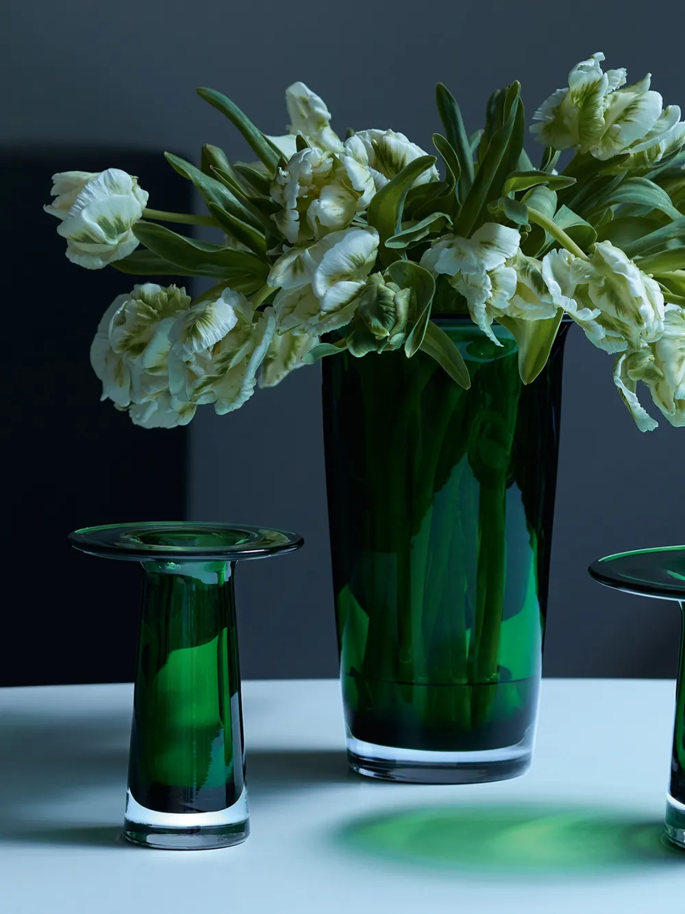 Shop Lsa International Victoria Glass Vase (15cm X 12cm) In Green