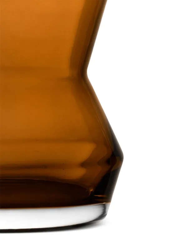 LSA International Sculpt フラワーベース 36cm x 21cm | ブラウン