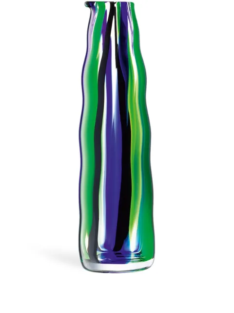 LSA International Folk striped glass vase (30cm x 8cm)