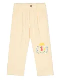 Bobo Choses Happy Mask chino trousers - Yellow