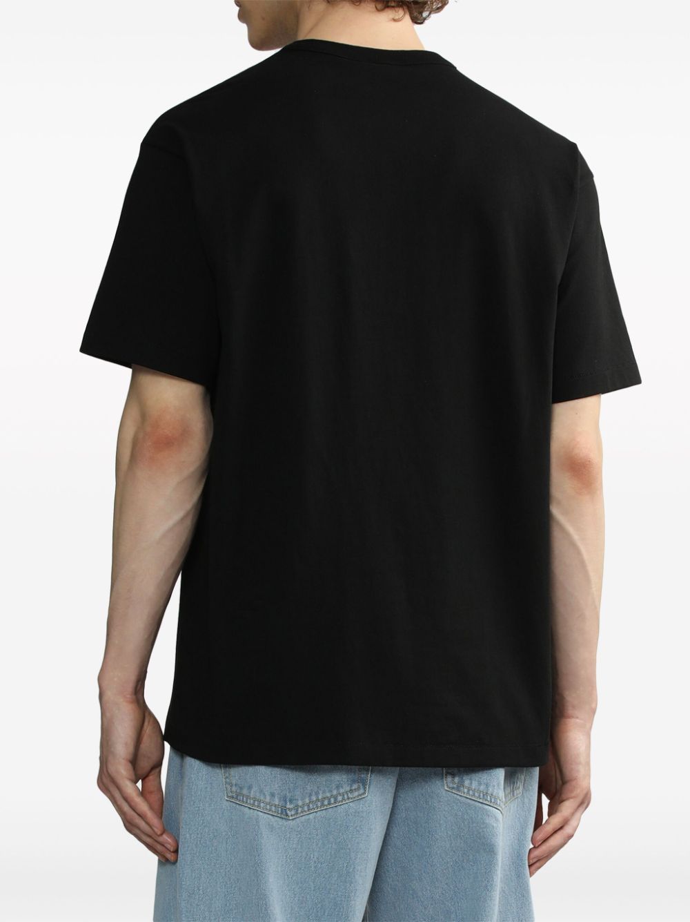 CHOCOOLATE Katoenen T-shirt met logopatch Zwart