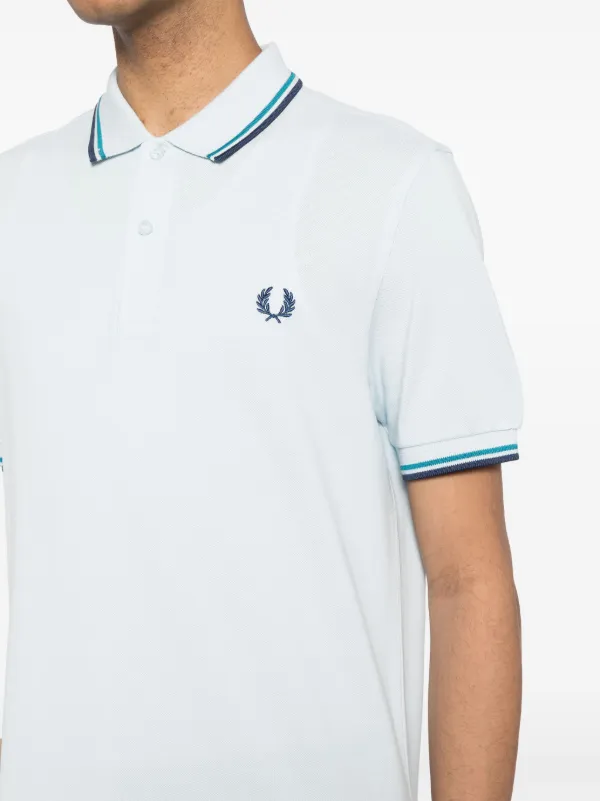 Fred Perry Twin Tipped Polo Shirt | Blue | FARFETCH GE