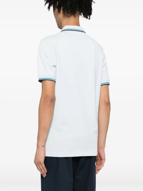 Fred Perry Twin Tipped Polo Shirt | Blue | FARFETCH GE