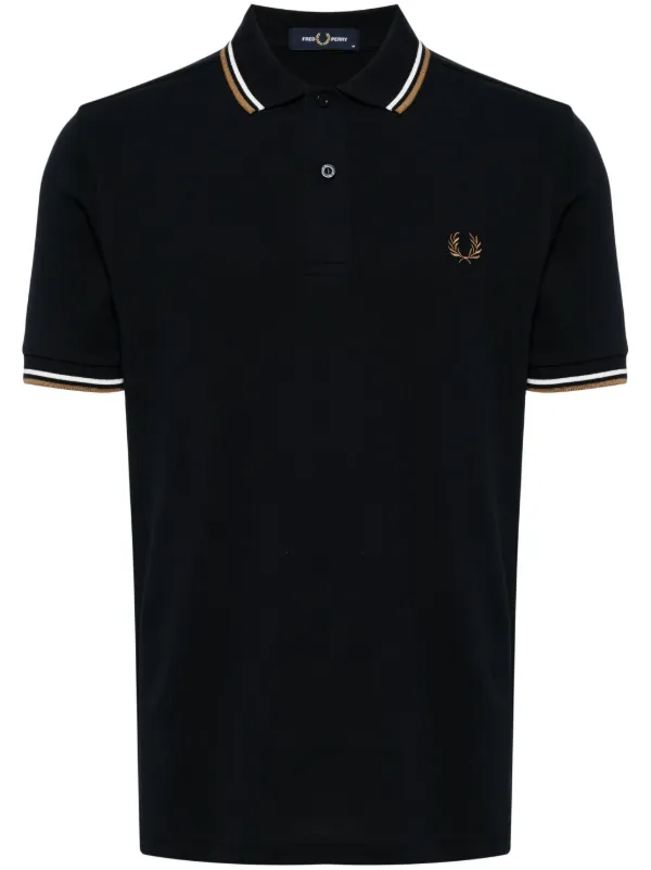 Fred Perry ポロシャツ　ブラック×ブルー FRED PERRY ポロシャツ 「SHIPS別注」FRED PERRY: イギリス製 M2